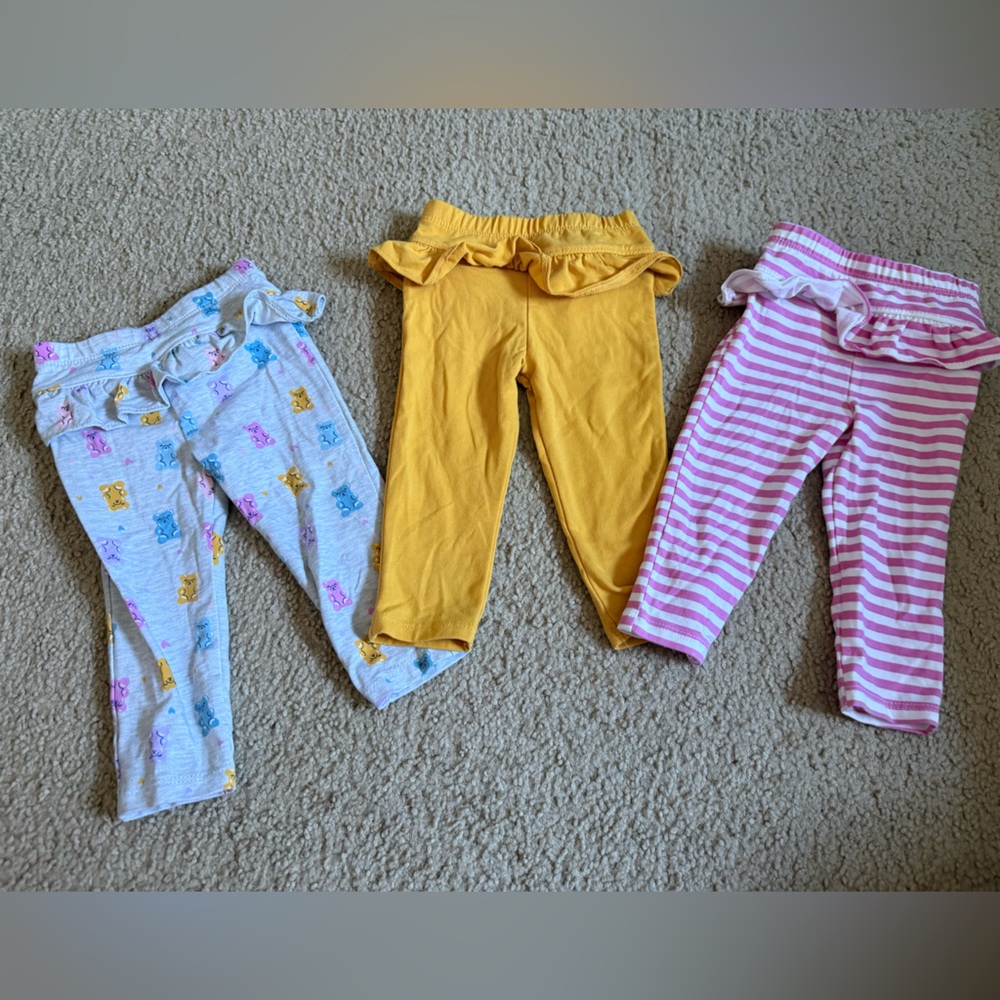 Garanimals Baby Bottoms - Yellow, Pink, and Gray